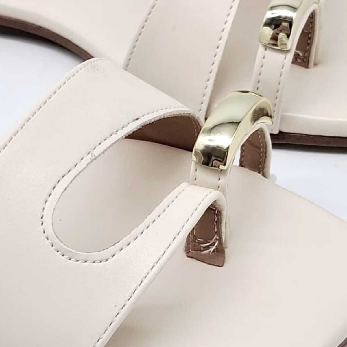 Sandália Feminina Vizzano Rasteirinha Estilo Casual 6553.102 Branco 4