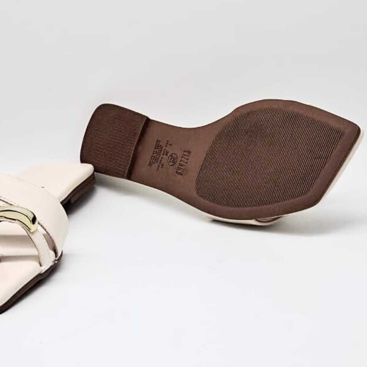 Sandália Feminina Vizzano Rasteirinha Estilo Casual 6553.102 Branco 5