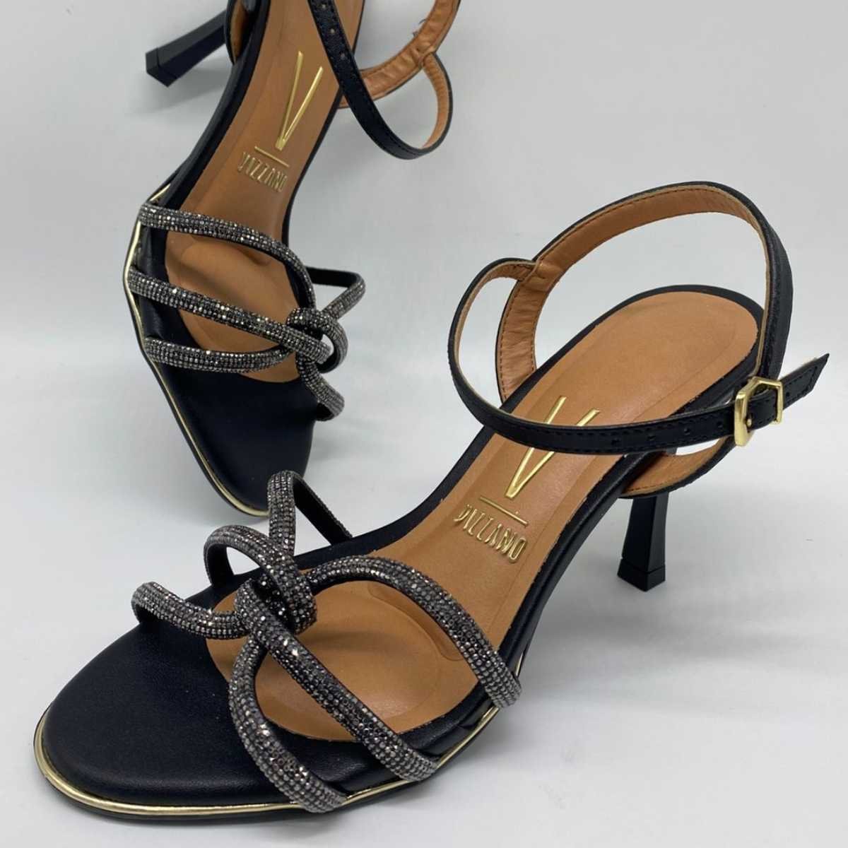 Sandália Feminina Vizzano Salto Taça Xangai 6552.103 Preto 5