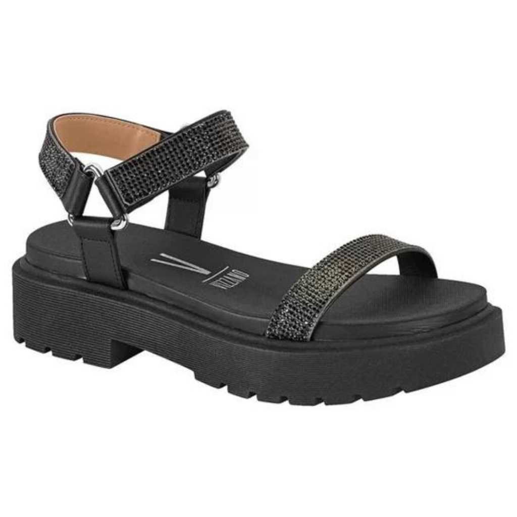 Sandalia Feminino Vizzano Papete Strass Estilo Confy 6499.103
