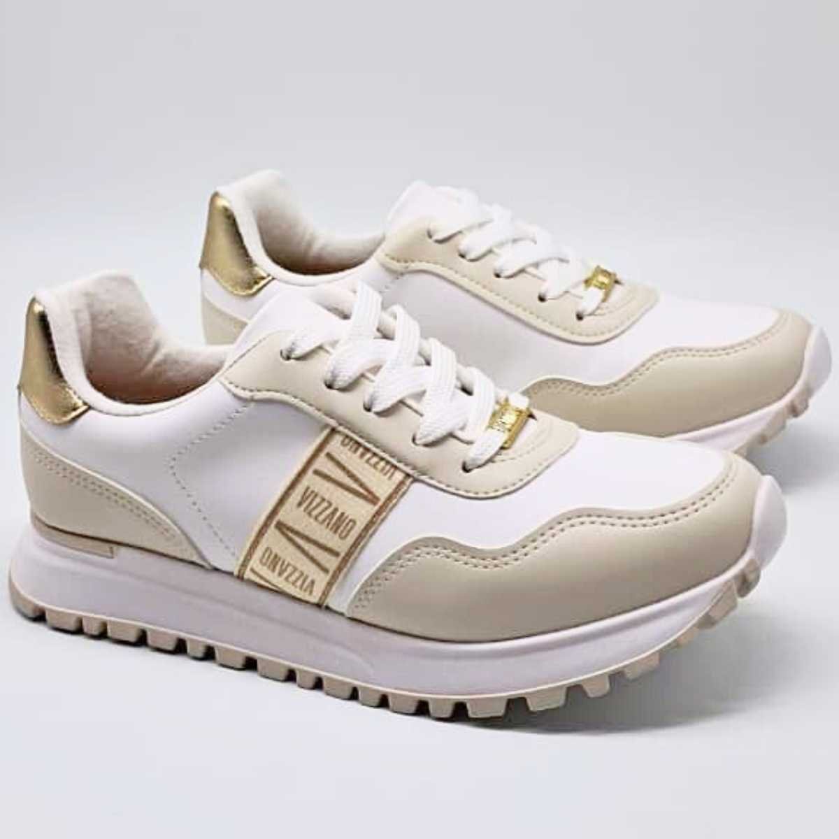 Tênis Vizzano Feminino Jogging Bicolor Casual 1429.103 Branco 3