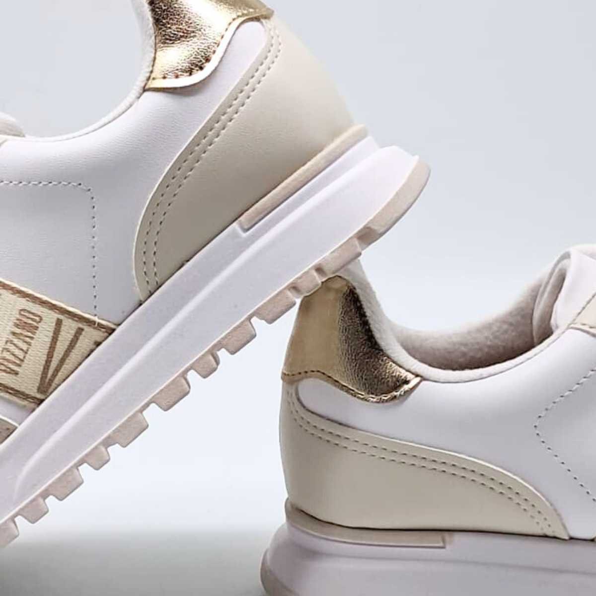 Tênis Vizzano Feminino Jogging Bicolor Casual 1429.103 Branco 4