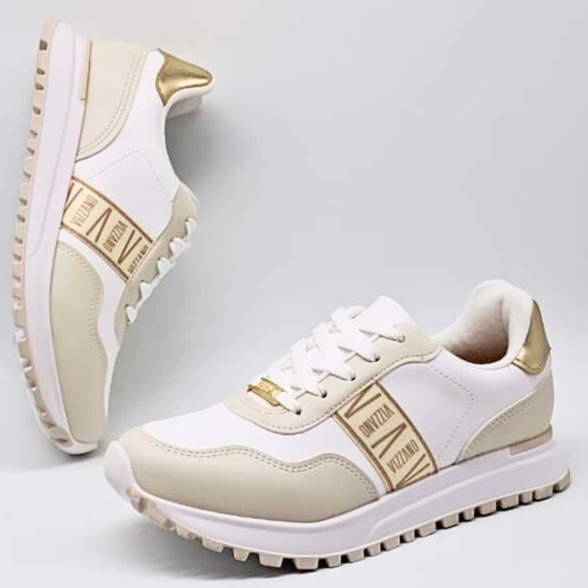 Tênis Vizzano Feminino Jogging Bicolor Casual 1429.103 Branco 5