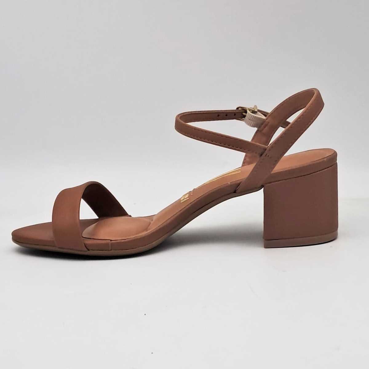Sandalia Feminina Vizzano Salto Baixo Bloco 6291.900 Marrom 2