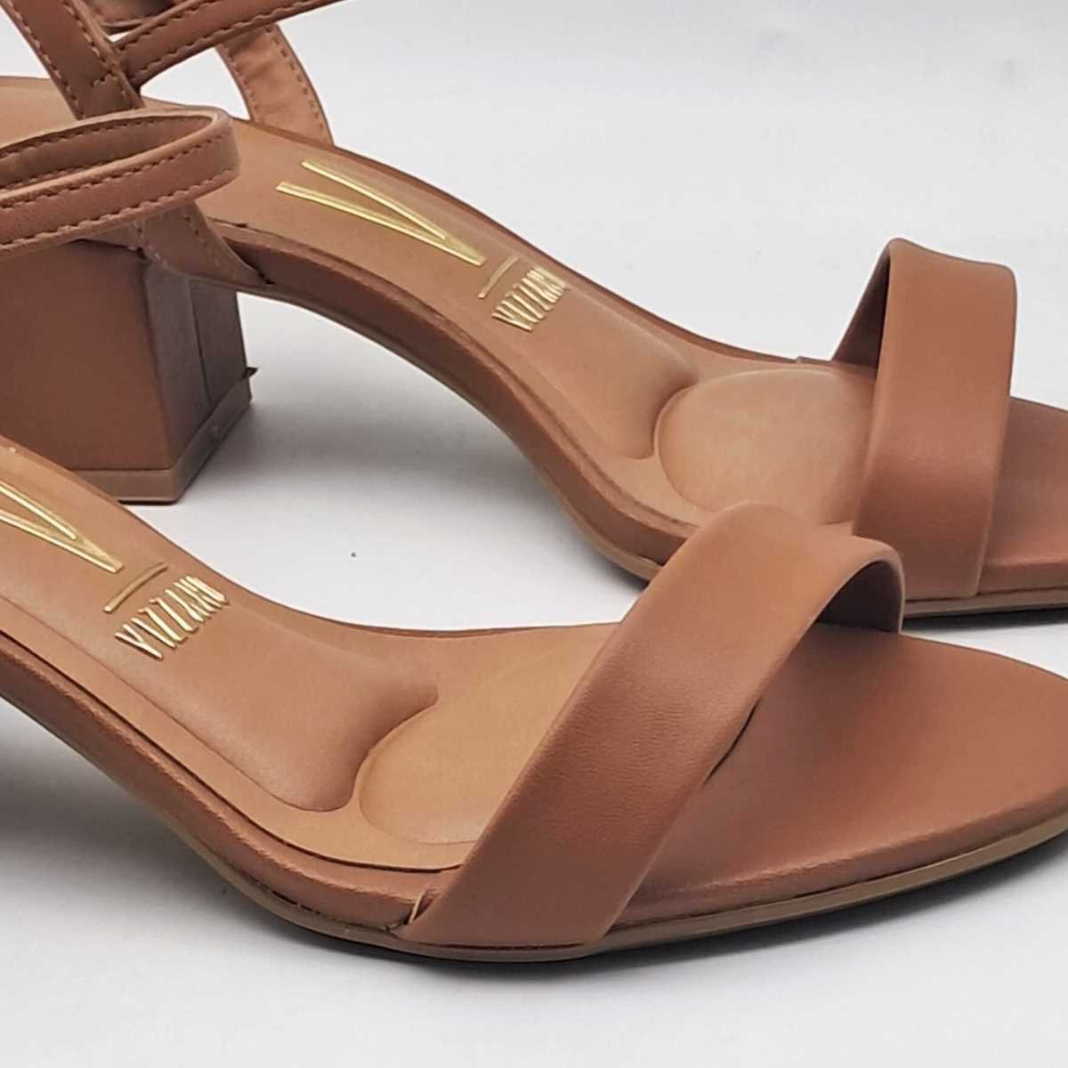 Sandalia Feminina Vizzano Salto Baixo Bloco 6291.900 Marrom 4