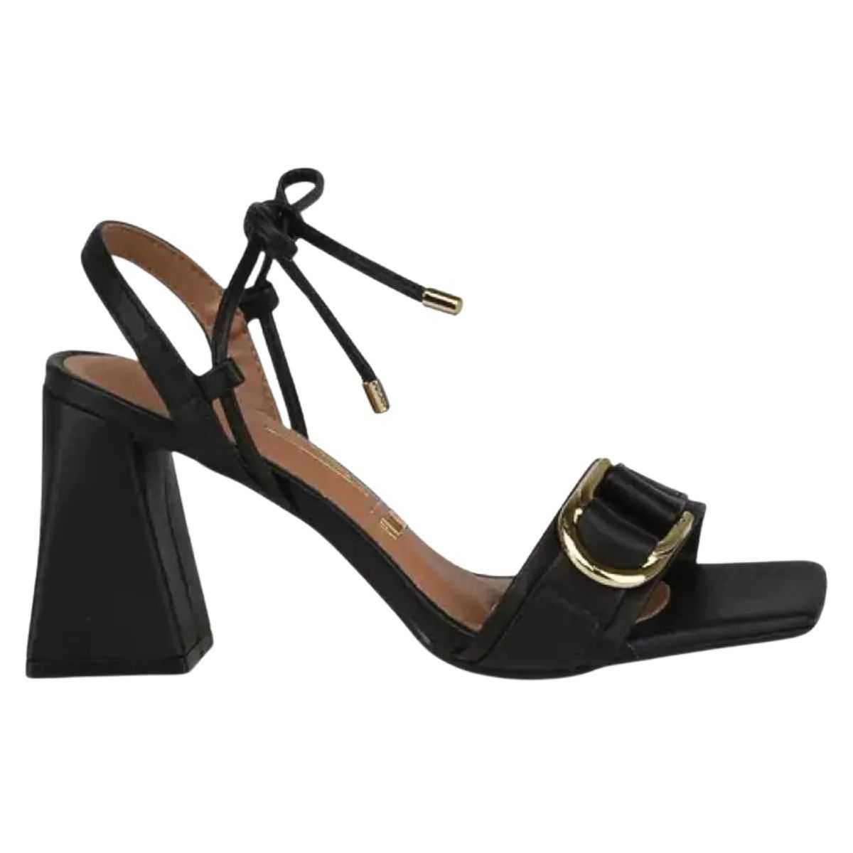 Sandália Vizzano Feminino Salto Flare Amarrar 6464.133 Preto 2