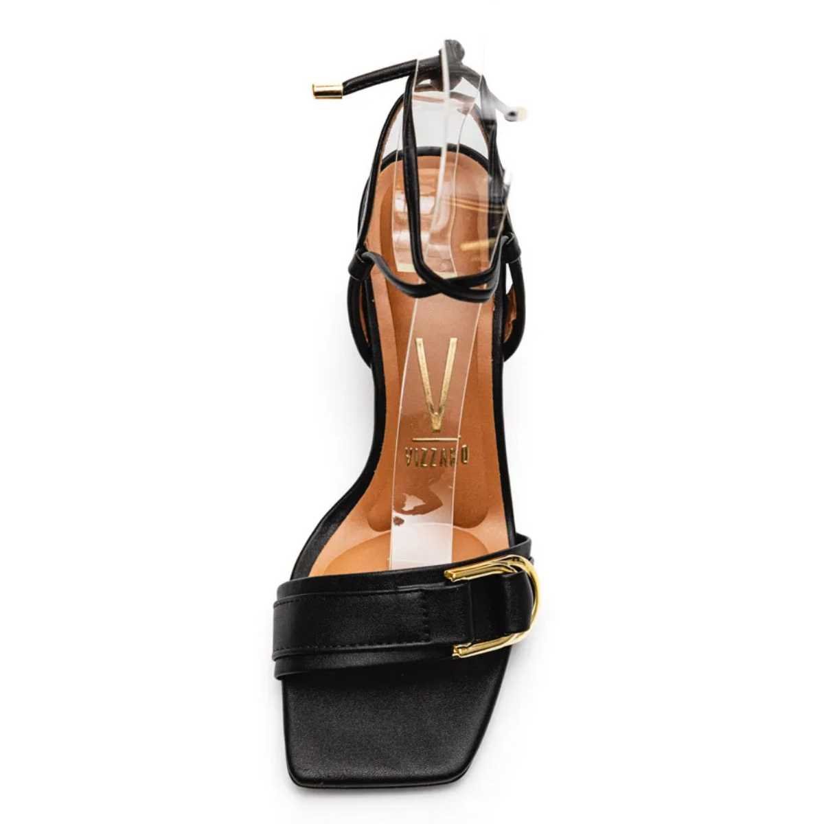 Sandália Vizzano Feminino Salto Flare Amarrar 6464.133 Preto 9