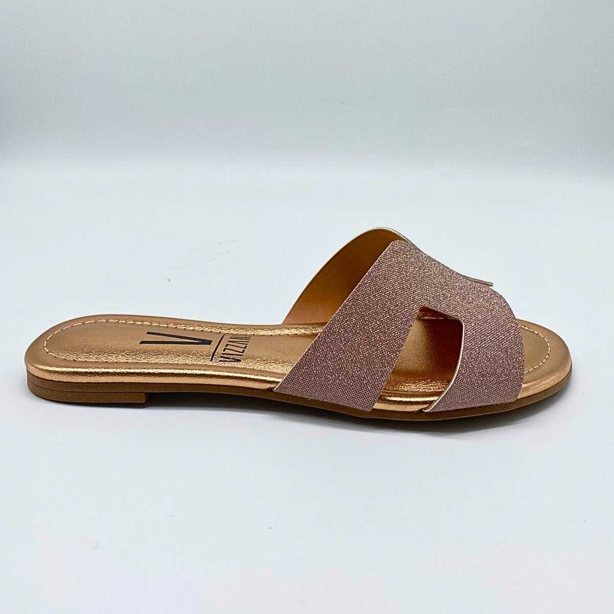 Sandália Feminina Vizzano Rasteirinha H Glitter Estilo Leve 6371.167