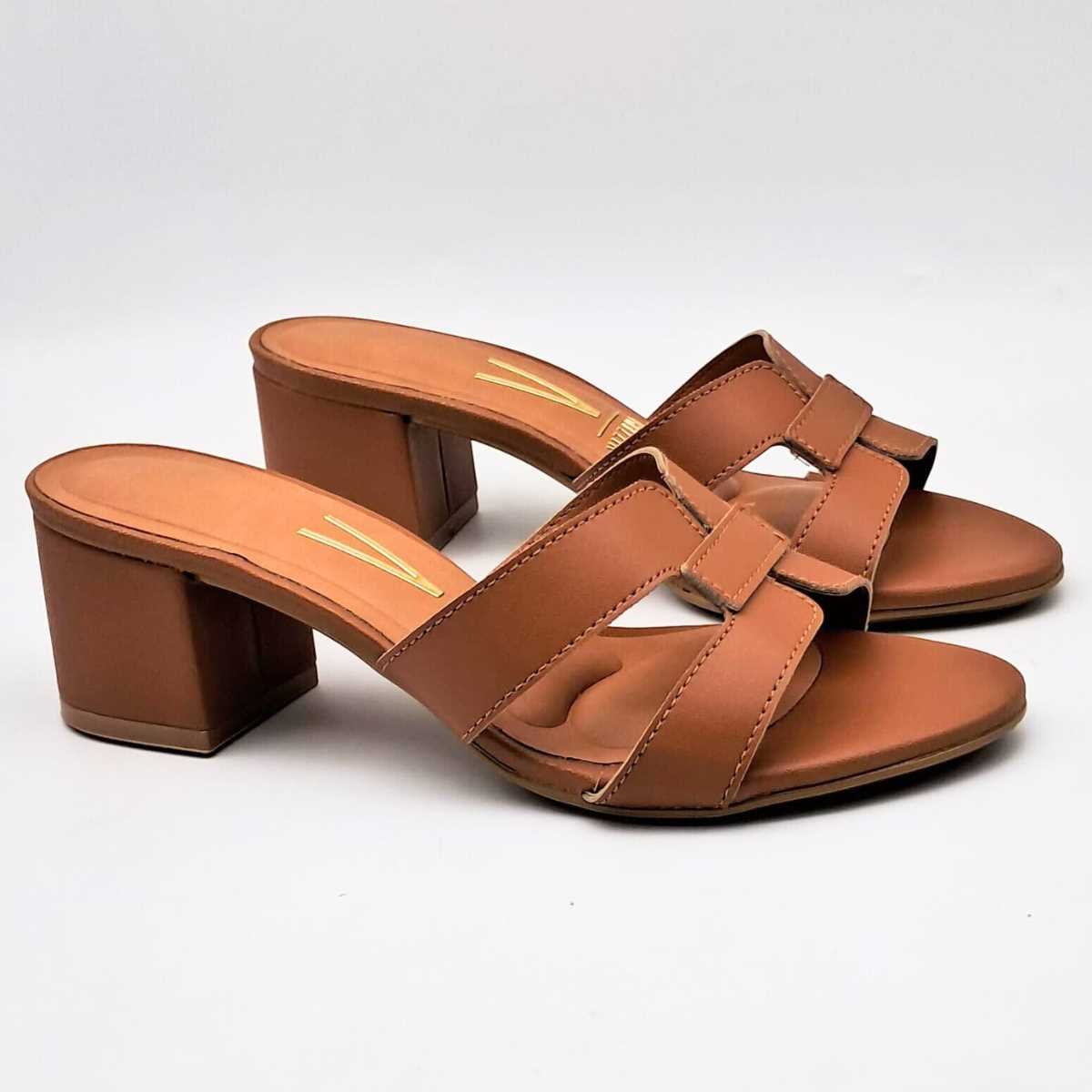 Tamanco Feminino Confortavél Vizzano 6291.1180 Marrom 5