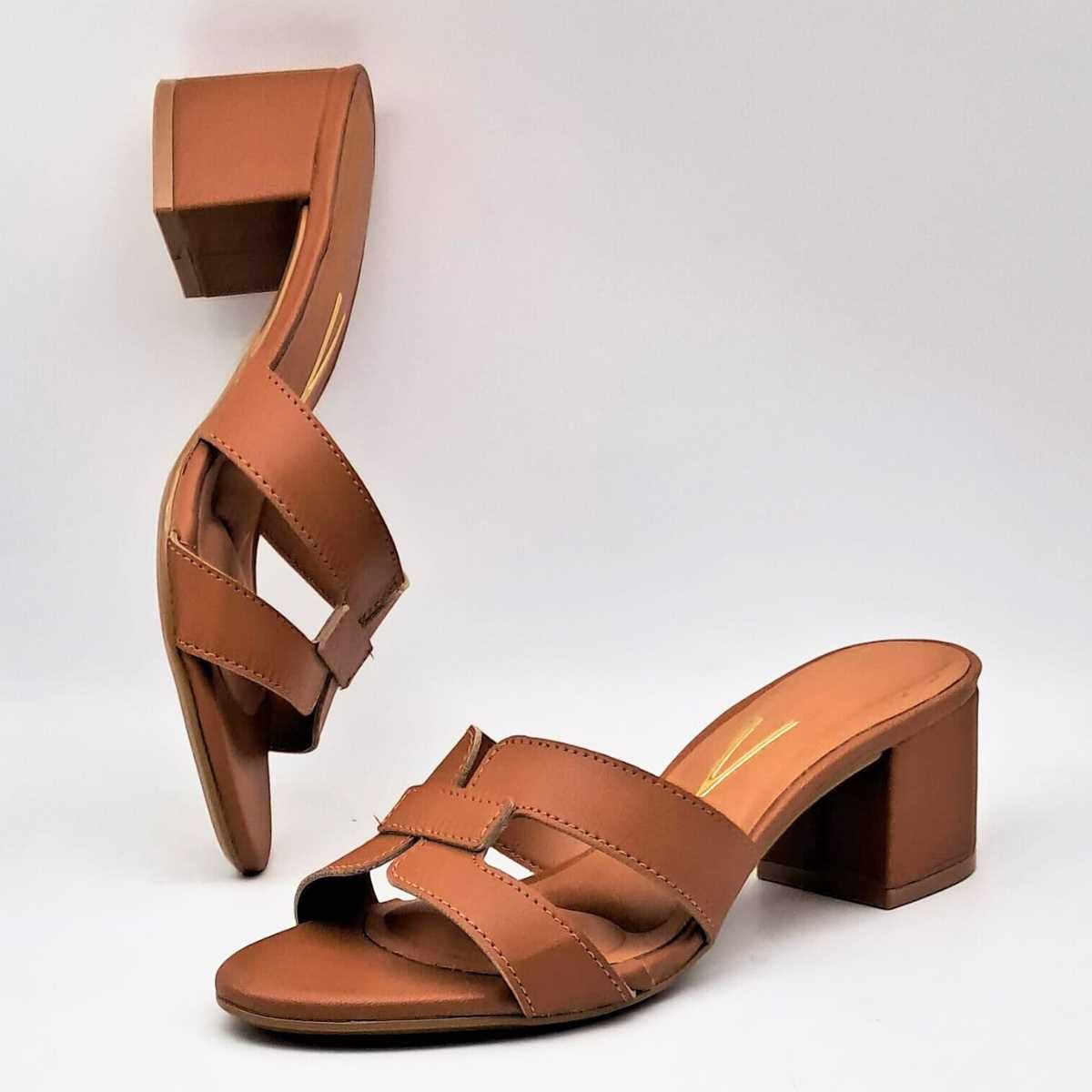 Tamanco Feminino Confortavél Vizzano 6291.1180 Marrom 6