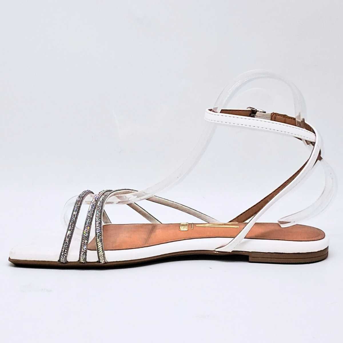 Sandália Rasteira Feminino 3 Tiras Vizzano 6513.107 Branco 3