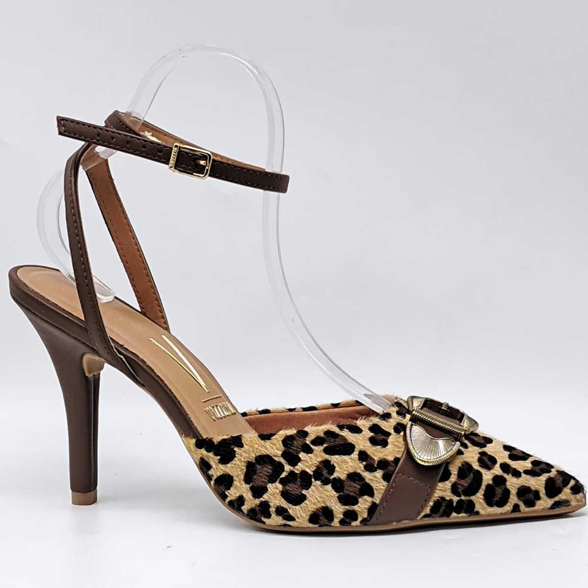 Sapato Scarpin Onça Feminino Vizzano 1184.1707 Dourado 2