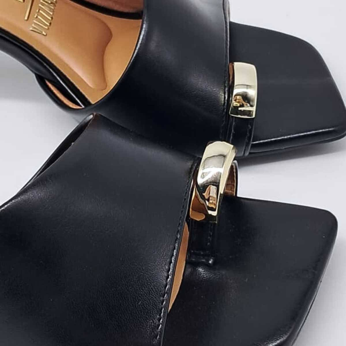 Sandália Feminina Vizzano Tamanco Mule Salto Taça Elegante 6536.102 Preto 5