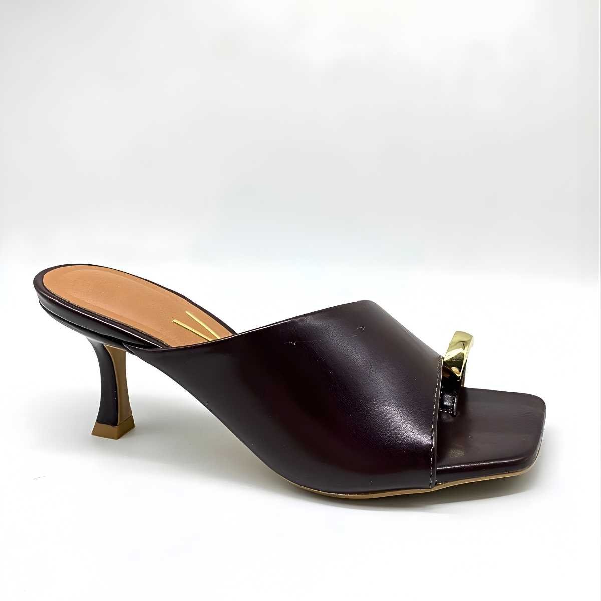 Sandália Feminina Vizzano Tamanco Mule Salto Taça Elegante 6536.102