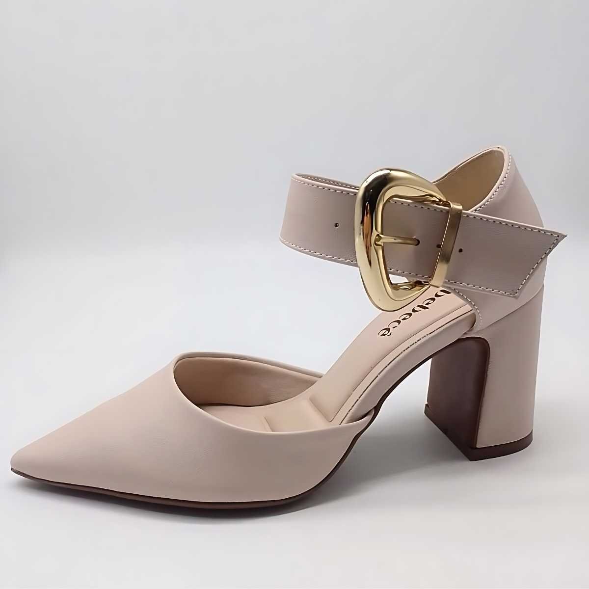 Sapato Bebecê Scarpin Feminino Fivela Conforto T7021-217