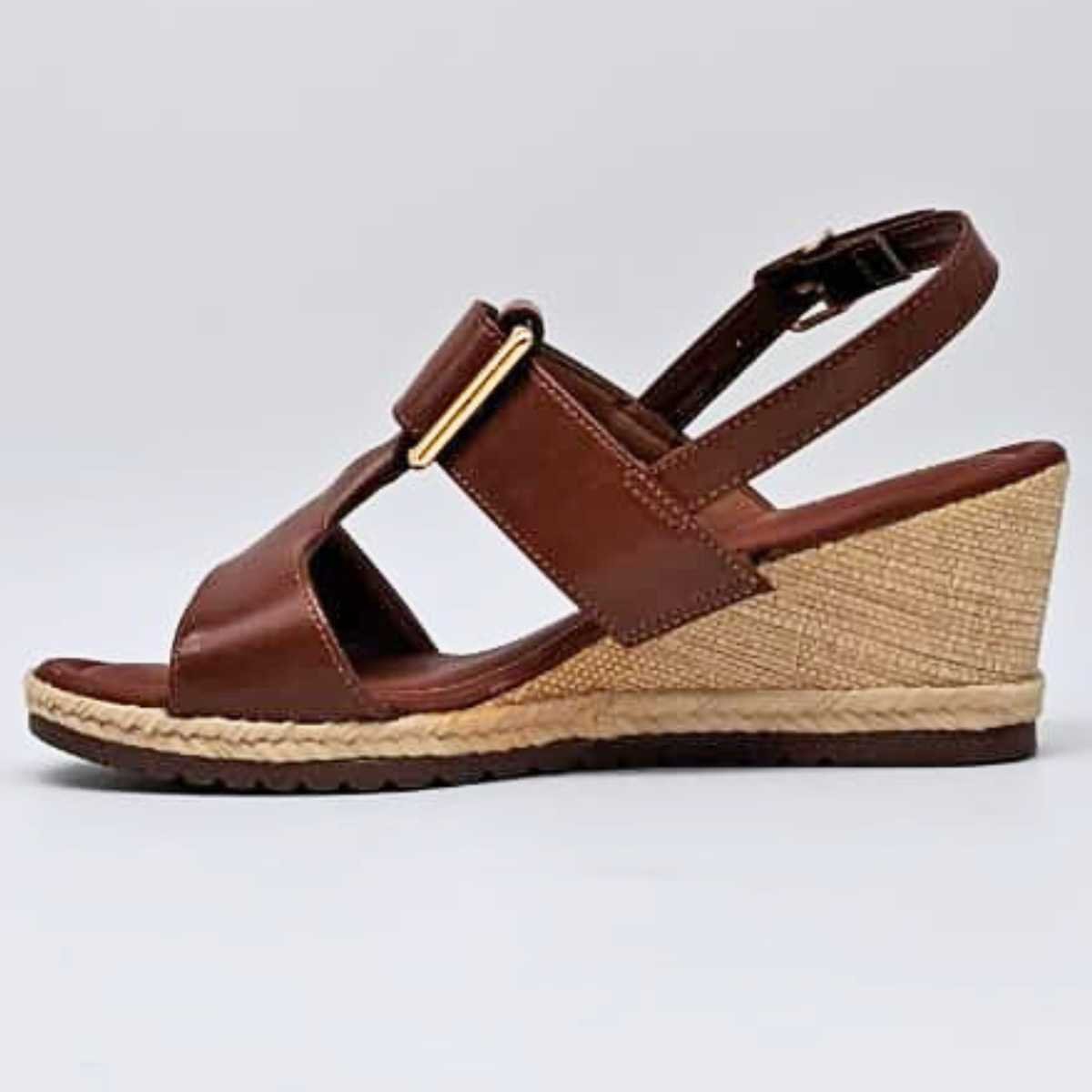 Sandália Feminina Bebecê Salto Anabela Confy Leve T5828-182