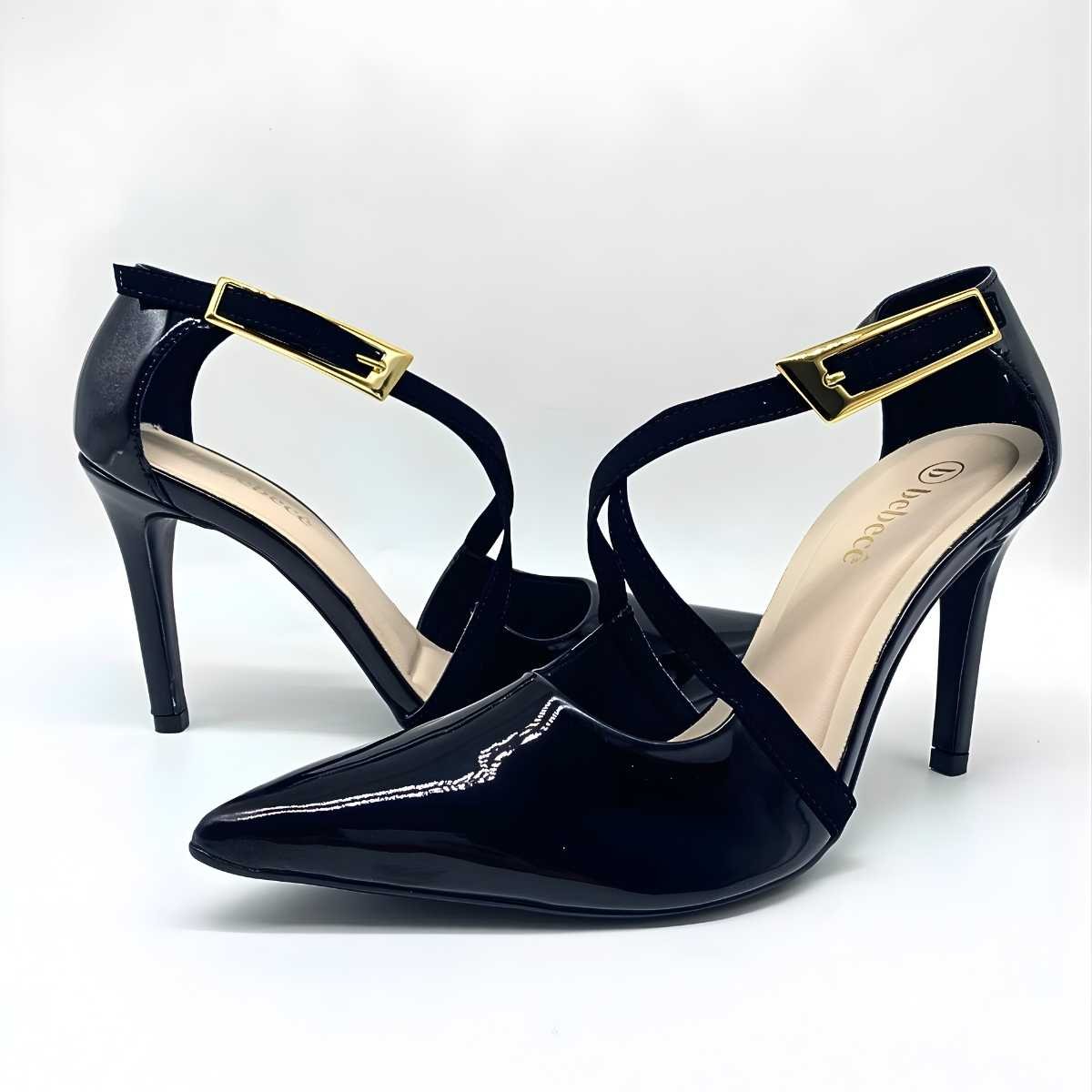 Sapato Scarpin Bebecê Feminino Elegante Salto Alto T9430-252 Preto 4