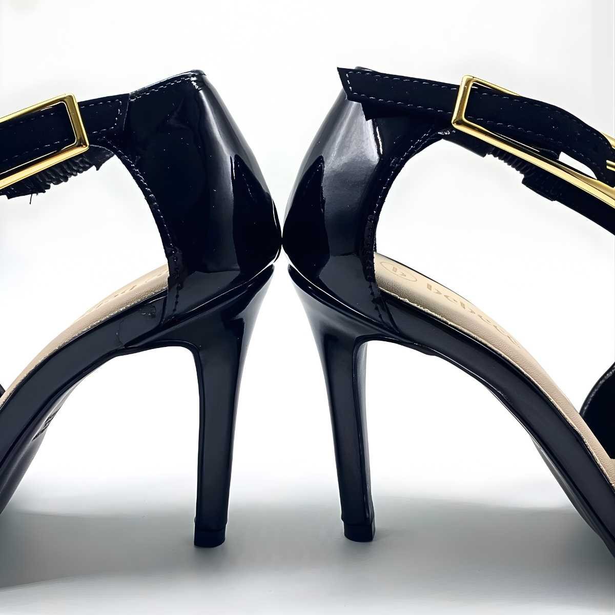 Sapato Scarpin Bebecê Feminino Elegante Salto Alto T9430-252 Preto 6