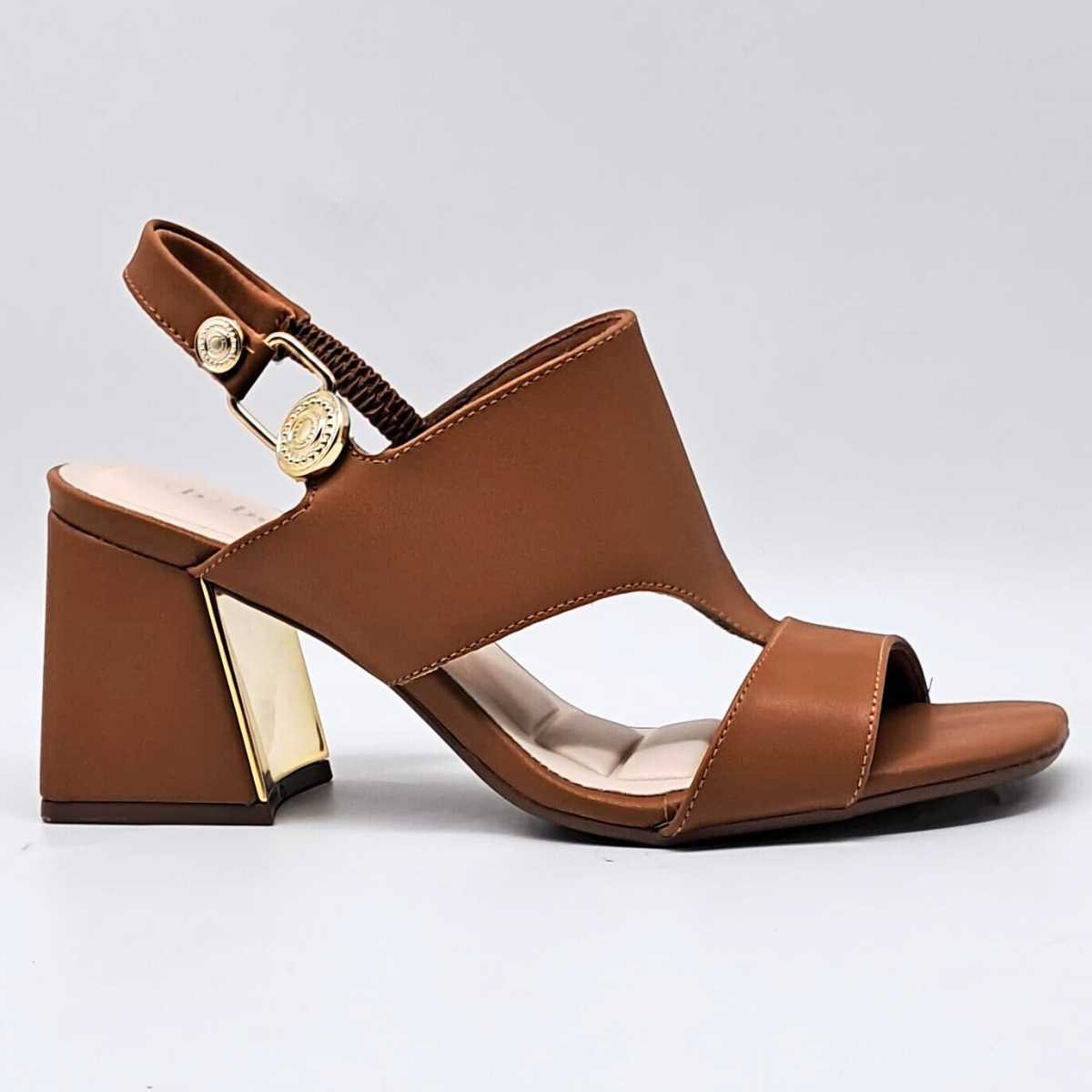 Sandália Feminina Bebecê Salto Médio Estilo Confy T6099-102