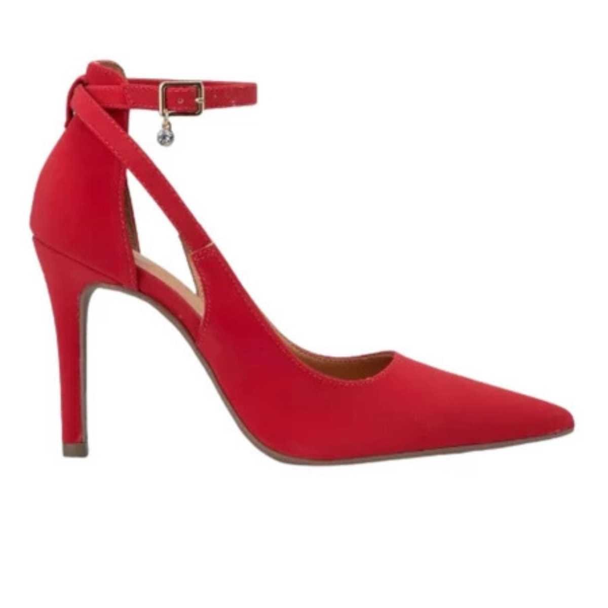 Sapato Feminino Bebecê Scarpin Salto Elegante T9430-214 Vermelho 3