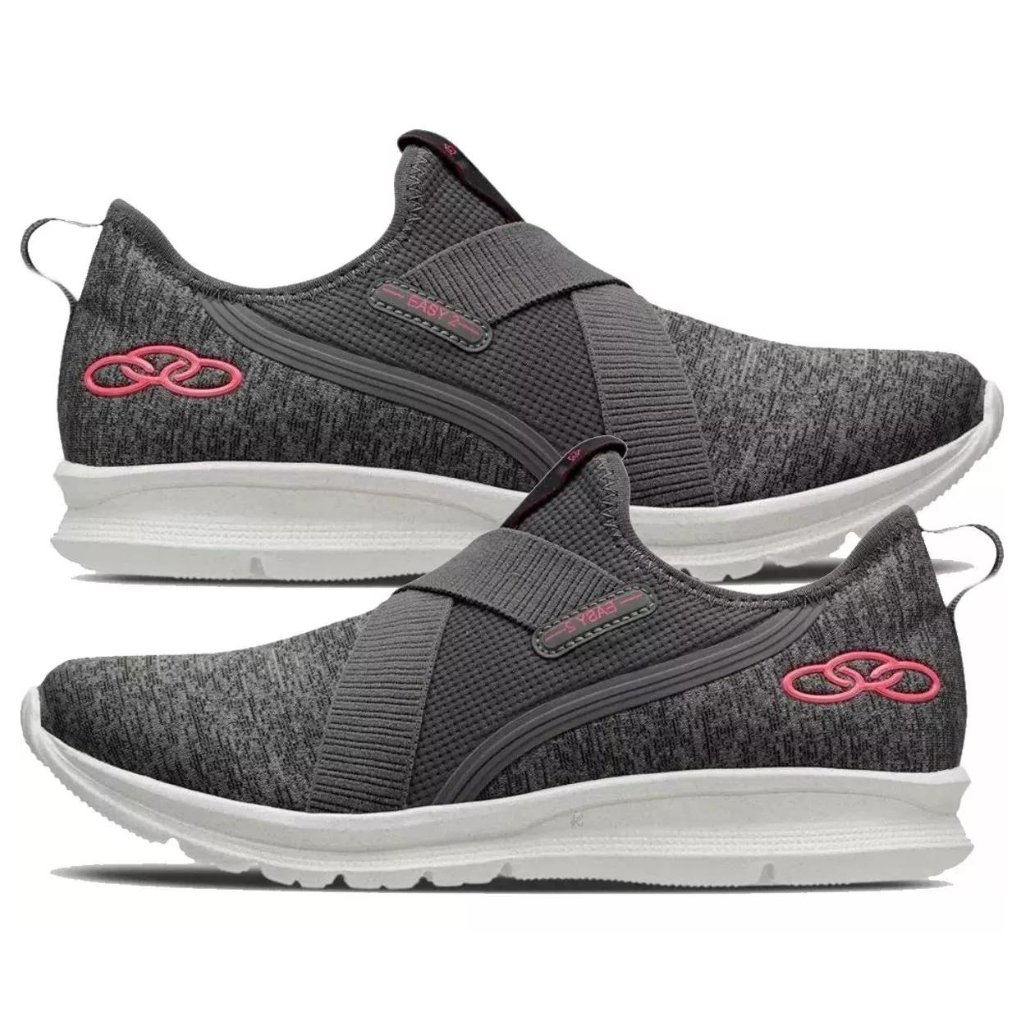 Tênis Feminino Olympikus Easy 2 Slip On Casual 43605213 Cinza 7