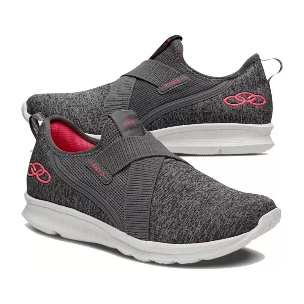 Tênis Feminino Olympikus Easy 2 Slip On Casual 43605213 Cinza 10
