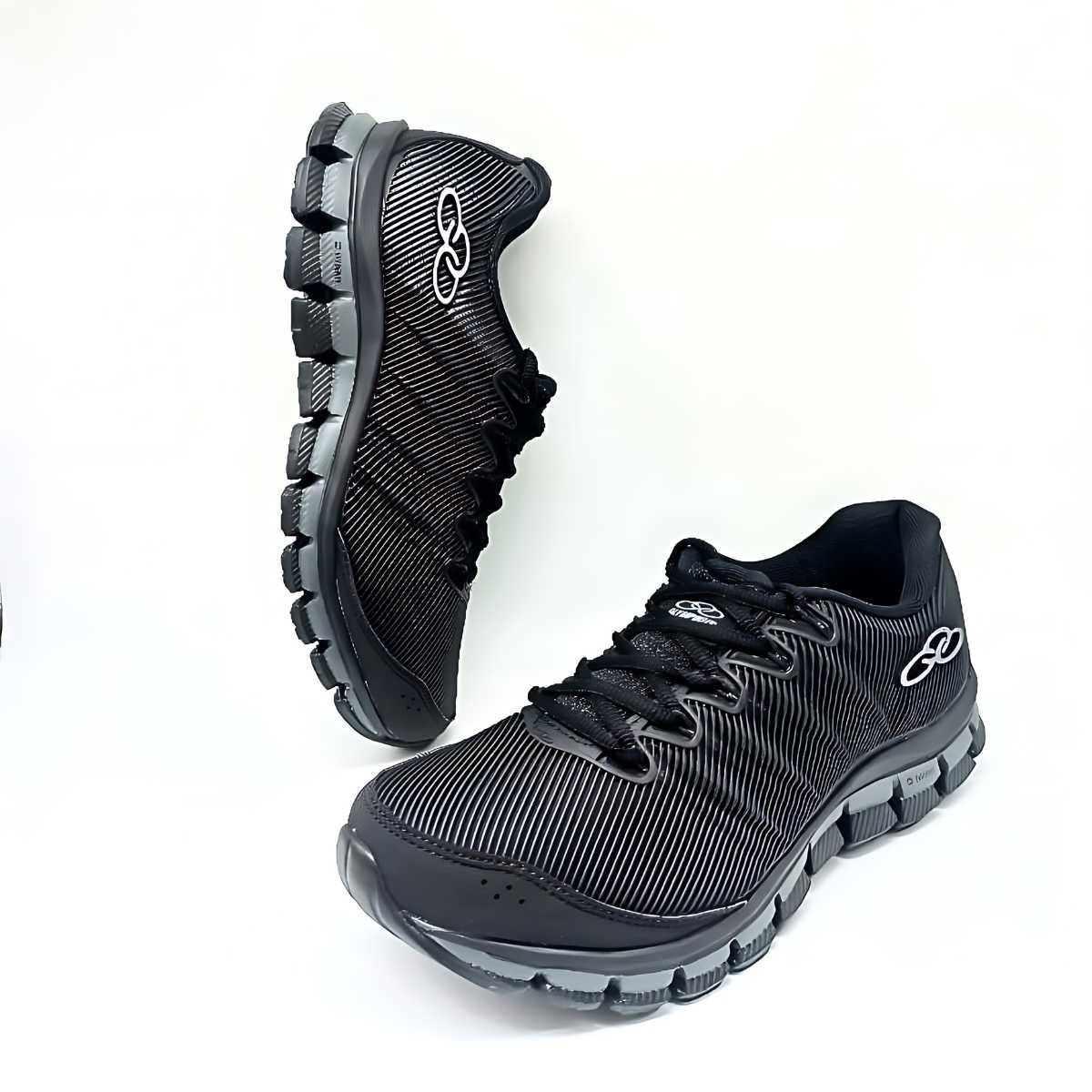 Tênis Olympikus Dynamic Masculino Esportivo Treino Caminhada Estilo Conforto 43298343 Preto 6