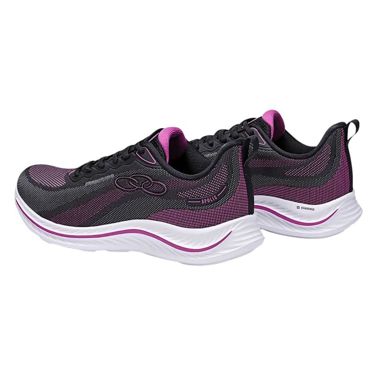Tênis Feminino Olympikus Apolis Esportivo Leve 43616206 Preto/Rosa 6