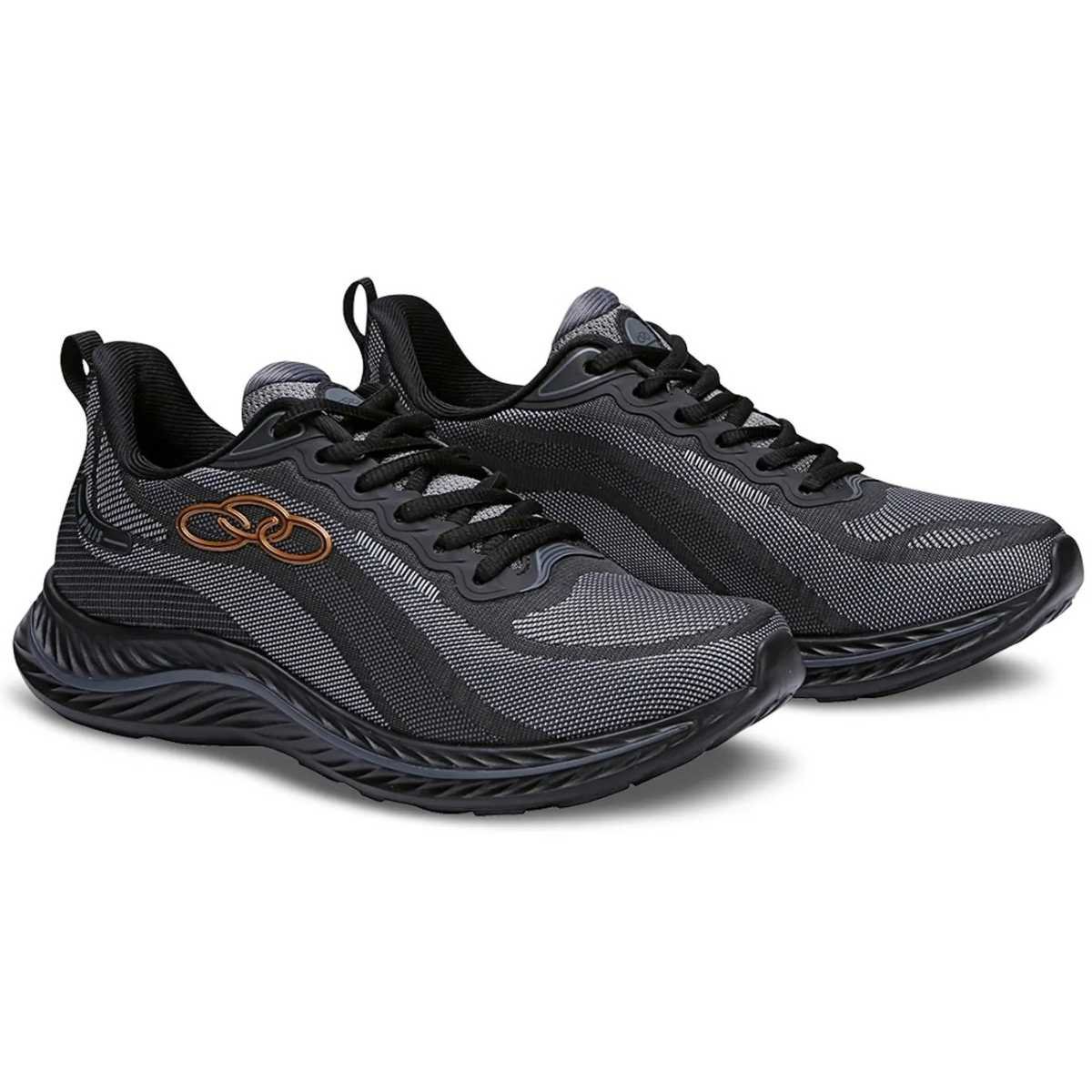 Tênis Feminino Olympikus Apolis Esportivo Leve 43616206 Preto/Cinza 2