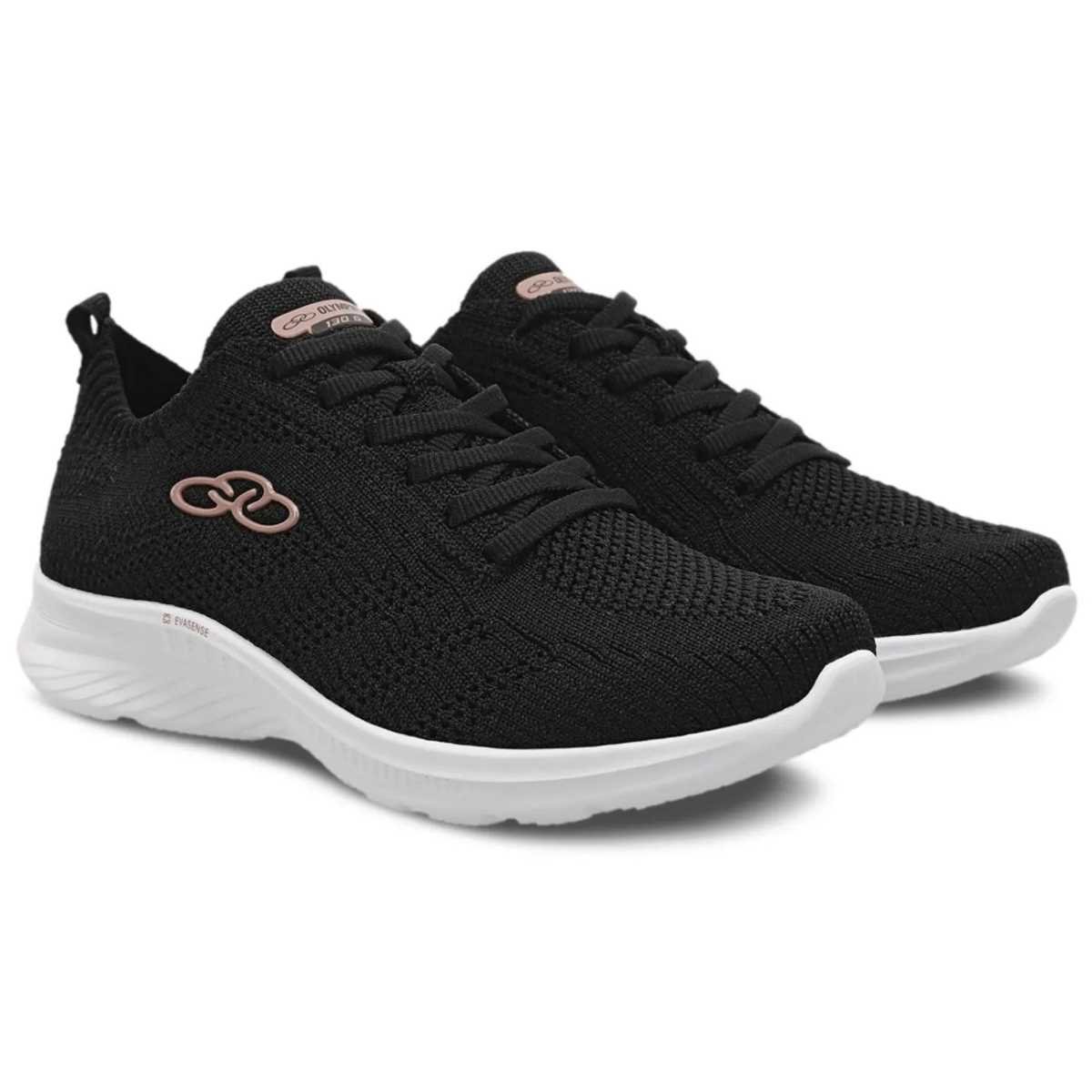 Tênis Feminino Olympikus Ultraleve Academia 130G 43336749 Preto/Rosa 3