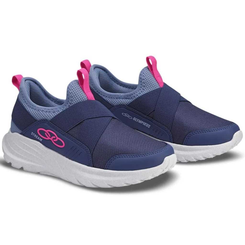 Tênis Infantil Olympikus Stream Slip On Esportivo 43772253 Cinza 2