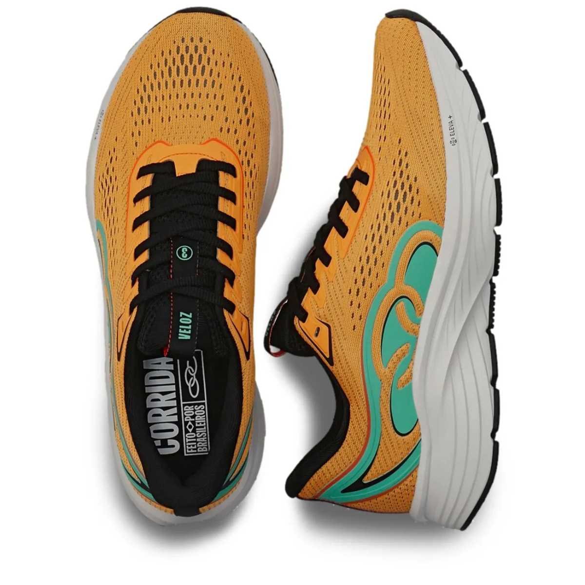 Tênis Masculino Olympikus Running Veloz 3 43502346 Laranja 4