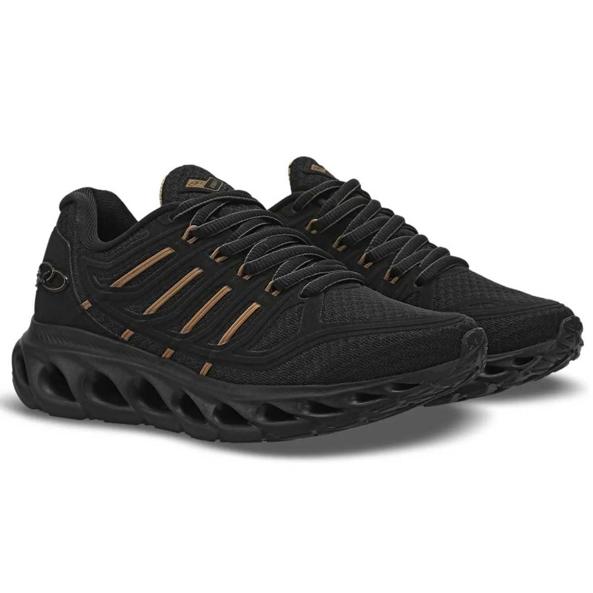 Tênis Infantil Olympikus Cyber 4 Menino Menina 43357305 Preto/Dourado 2