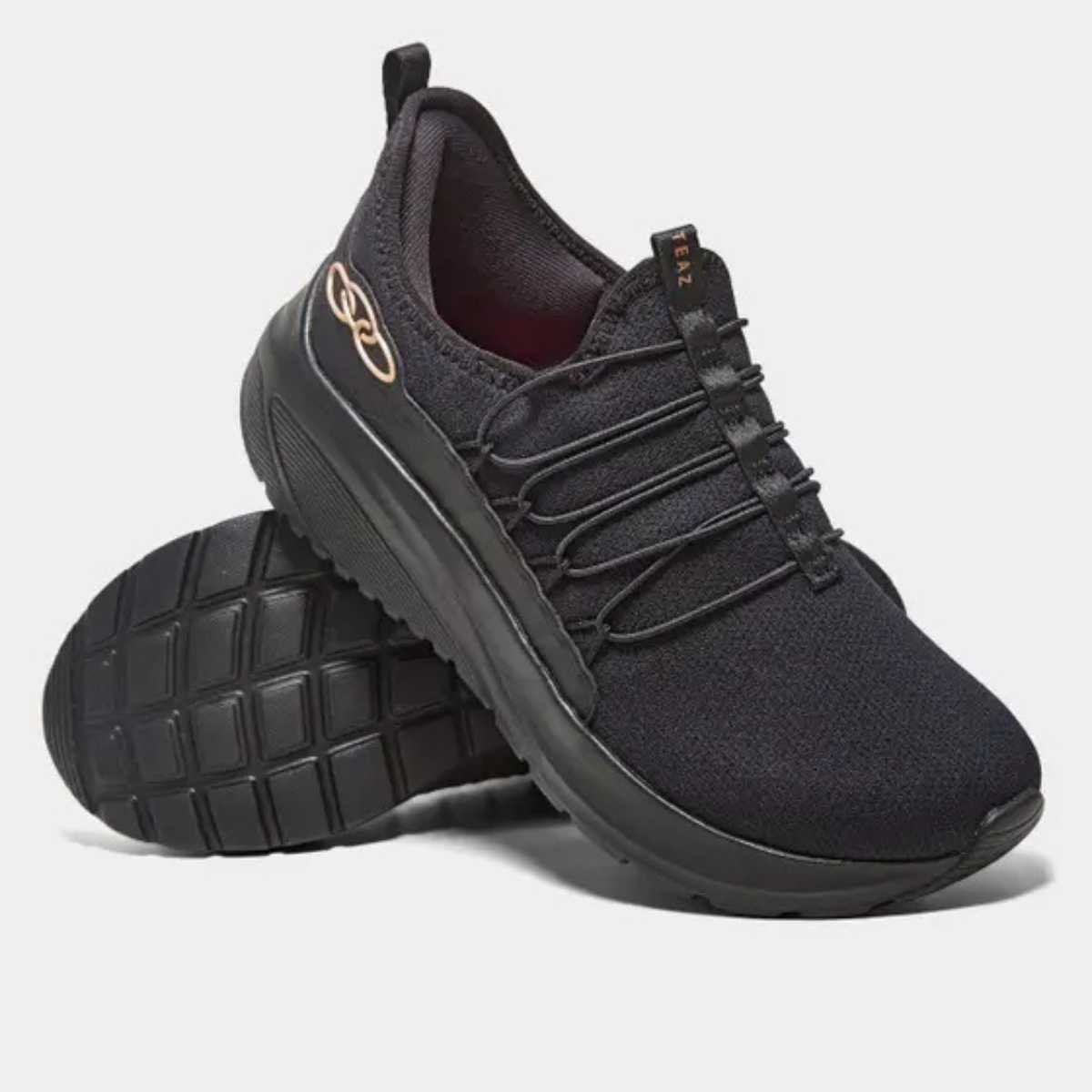 Tênis Feminino Olympikus Teaz Esportivo Conforto 43625297 Preto 3