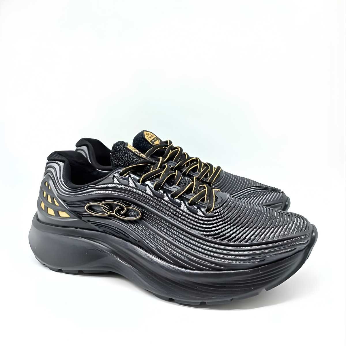 Tênis Masculino Olympikus Fluir Academia Esportivo 43542347 Preto/Cinza 3