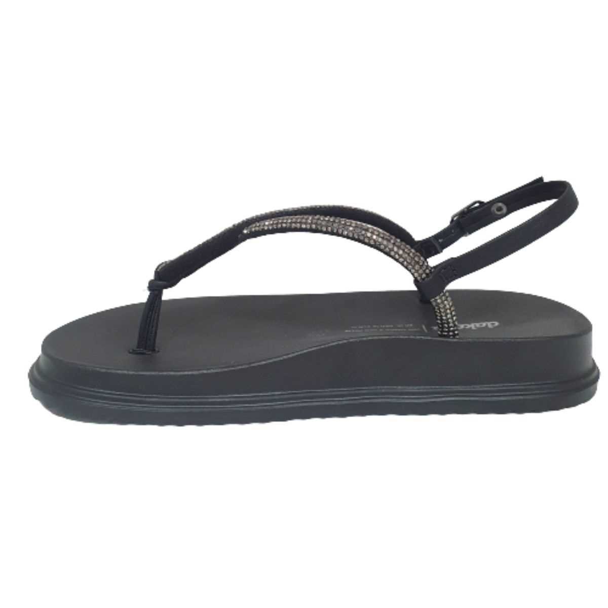 Sandália Feminina Dakota Papete Strass Conforto Estilo Y6241 Preto 2