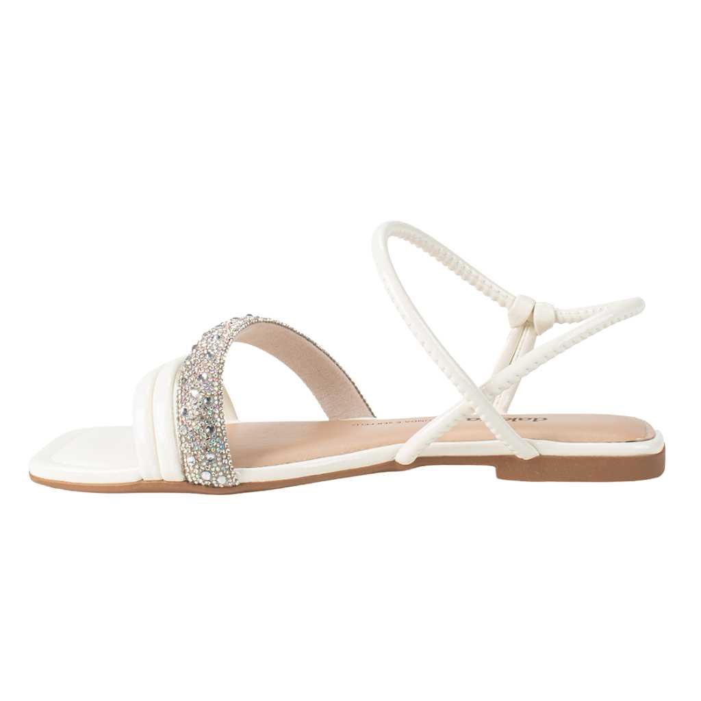 Sandália Feminina Dakota Rasteirinha Estilo Conforto Y7622 Branco 2