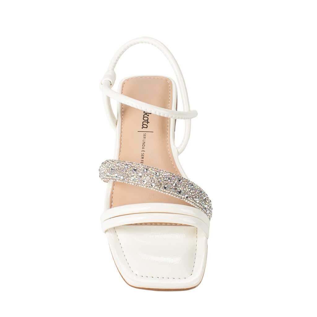 Sandália Feminina Dakota Rasteirinha Estilo Conforto Y7622 Branco 6