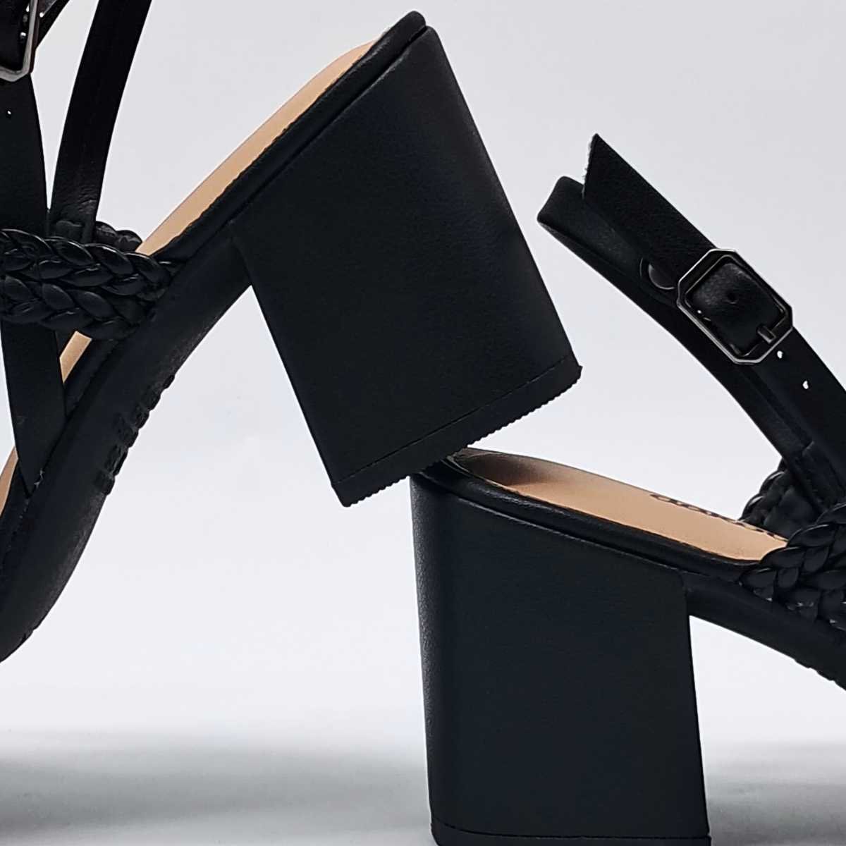 Sandália Feminina Dakota Salto Baixo Pedraria Dakota Y9981 Preto 5