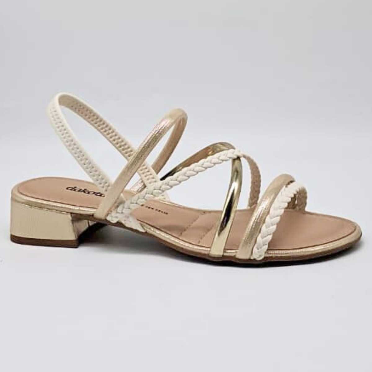 Sandália Feminina Dakota Salto Baixo Estilo Conforto Y9342