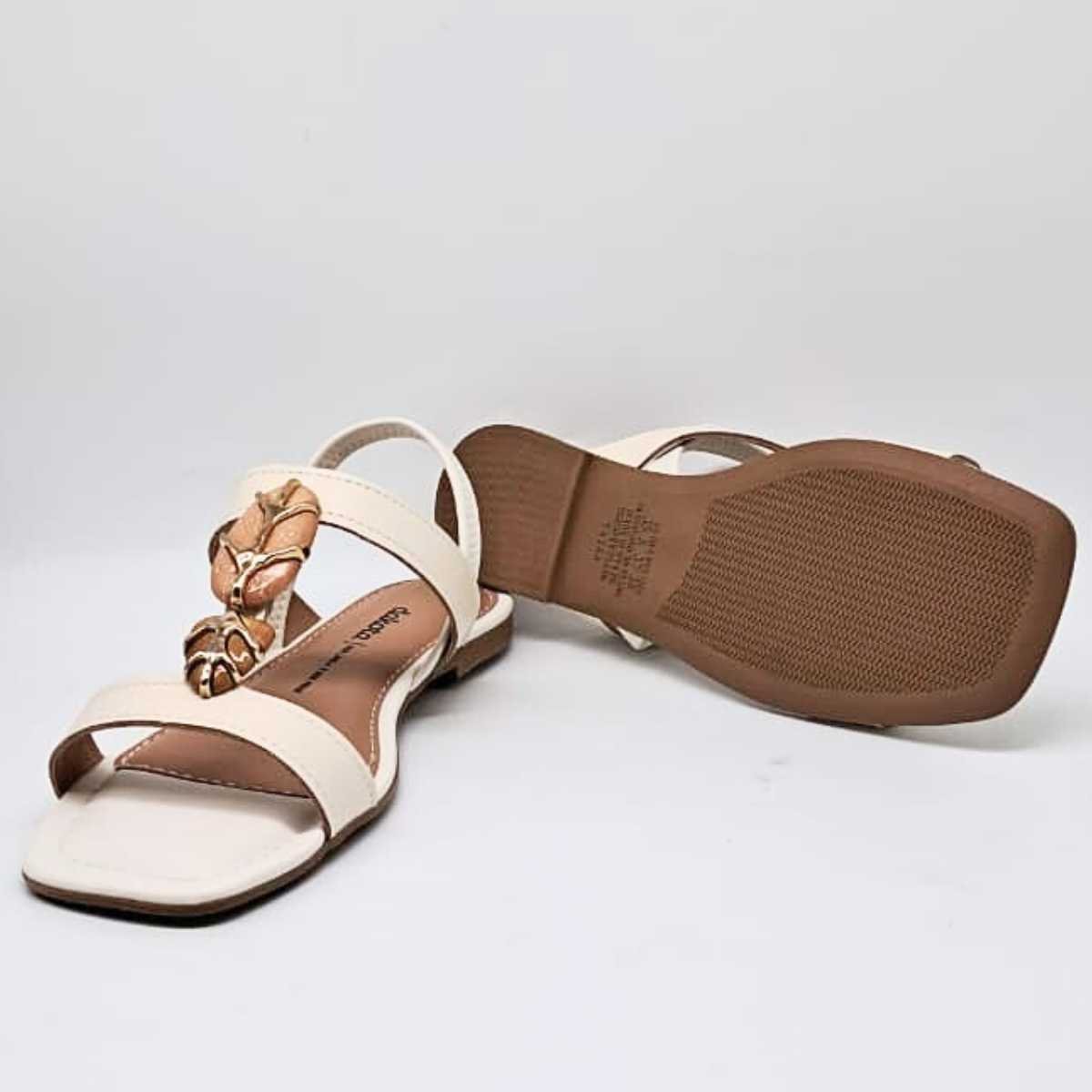 Sandália Feminina Dakota Calce Fácil Estilo Conforto Y9611 Branco 8