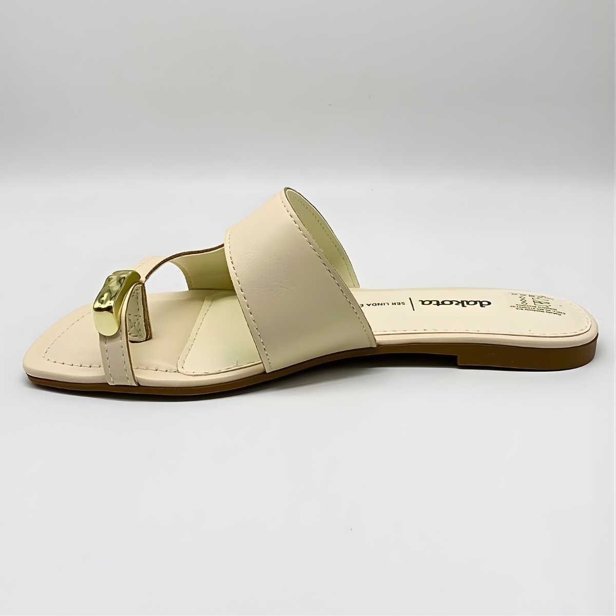 Tamanco Feminino Dakota Lateral Fechado Dedo Y9932 Branco 2