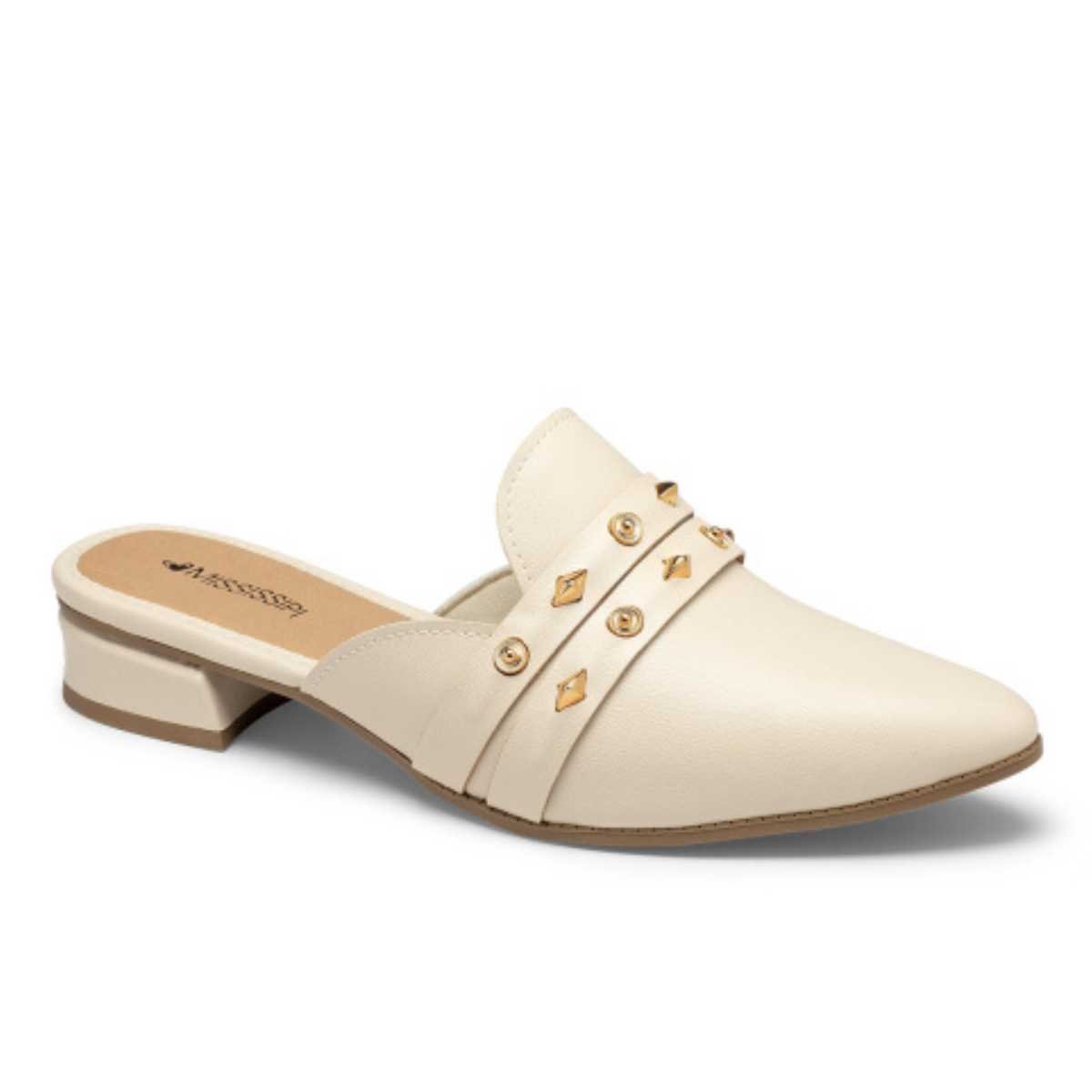 Tamanco Feminino Mule Mississipi Mc881 Branco 1