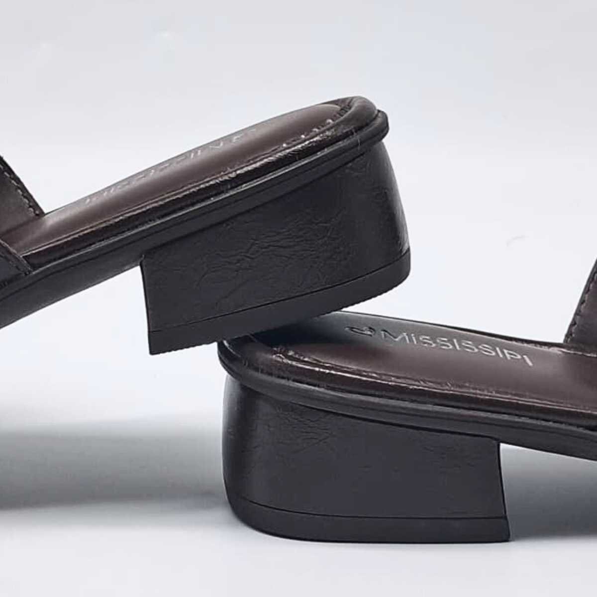 Tamanco Feminino Mississipi Chinelo Conforto Estilo Mf892 Marrom 5