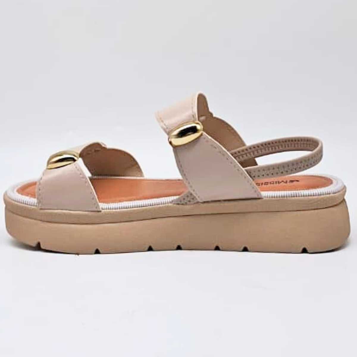 Sandália Feminina Mississipi Papete Flatform Conforto Mf992 Branco 2