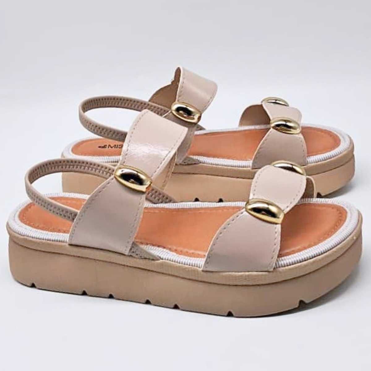 Sandália Feminina Mississipi Papete Flatform Conforto Mf992 Branco 3