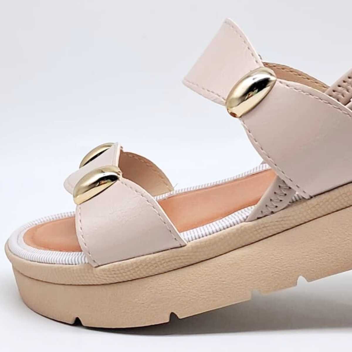 Sandália Feminina Mississipi Papete Flatform Conforto Mf992 Branco 6