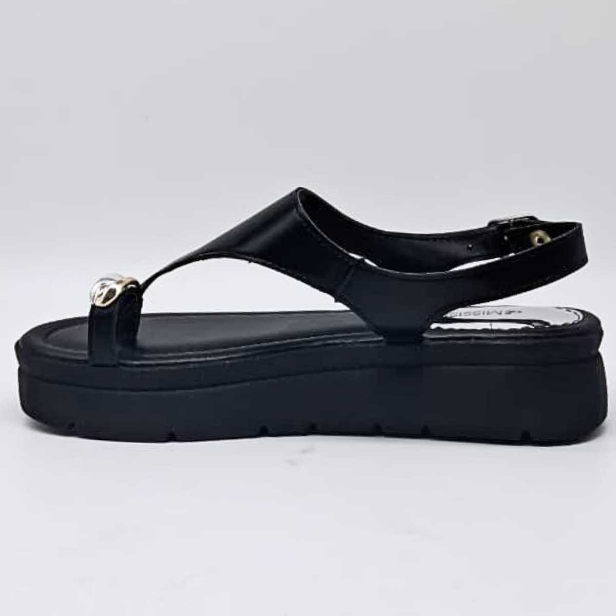 Sandália Feminina Mississipi Flatform Estilo Conforto Mf483 Preto 2