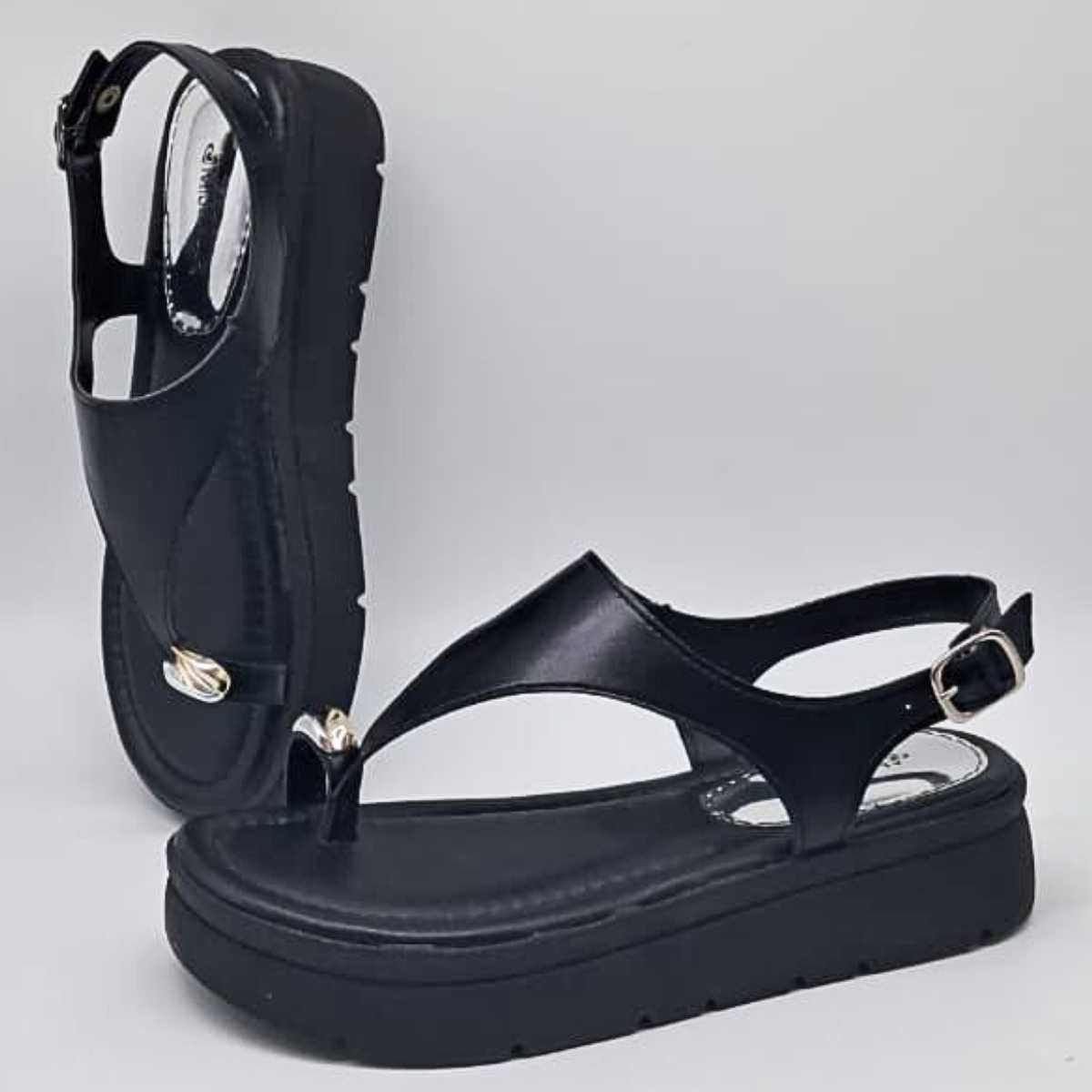 Sandália Feminina Mississipi Flatform Estilo Conforto Mf483 Preto 3