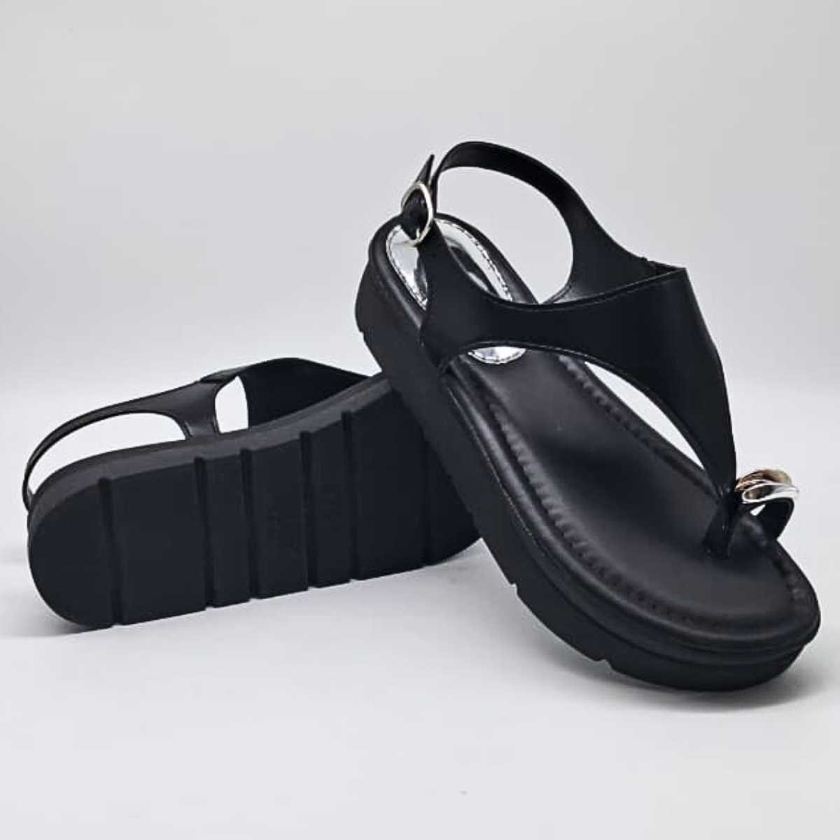 Sandália Feminina Mississipi Flatform Estilo Conforto Mf483 Preto 4